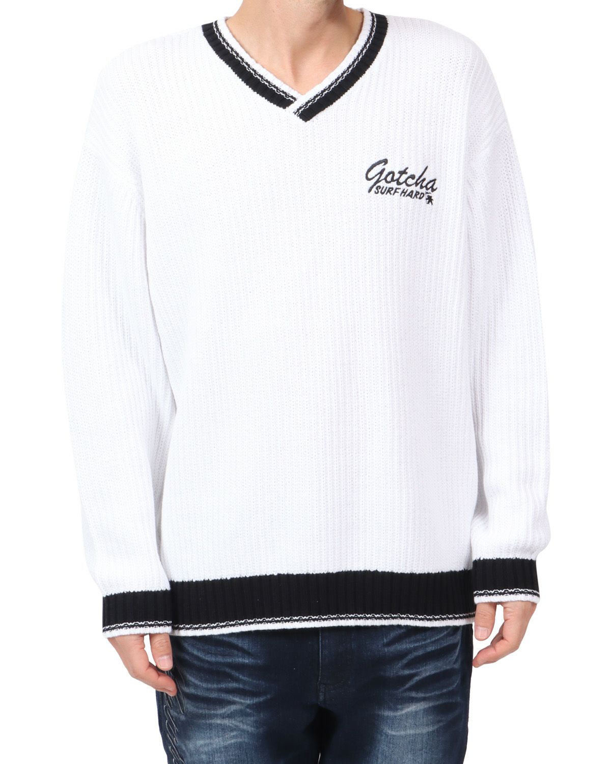 ホワイト：180cm67kg(Lサイズ着用)