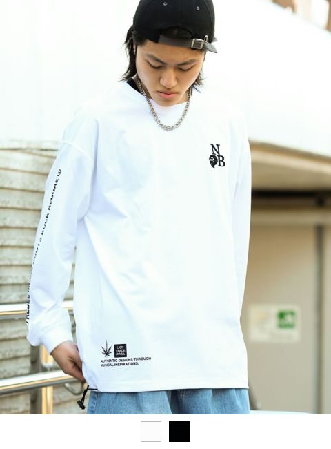 ホワイト：168cm55kg(Lサイズ着用)