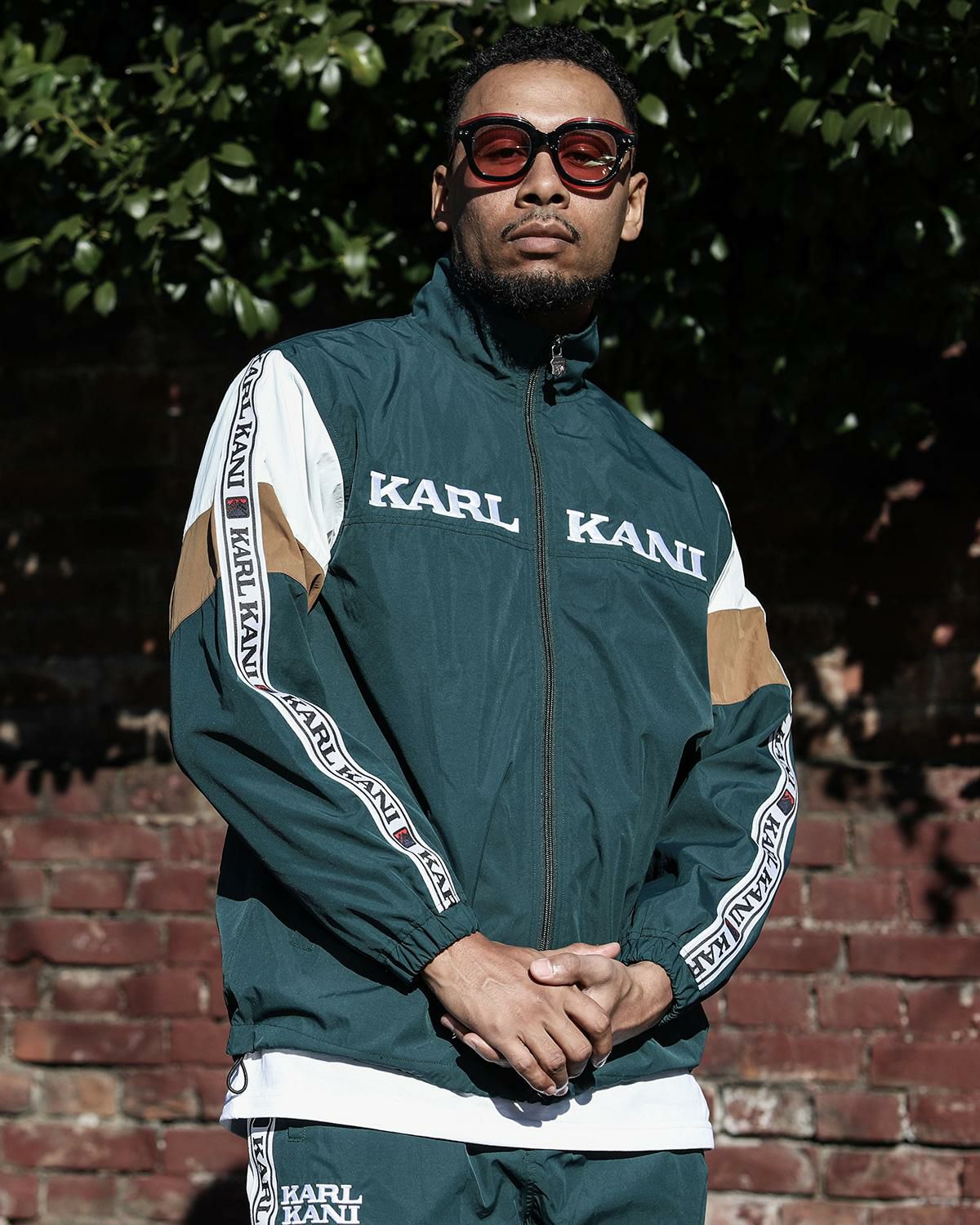Karl Kani] ロゴ テープ カラー ブロック セットアップ ジャケット 