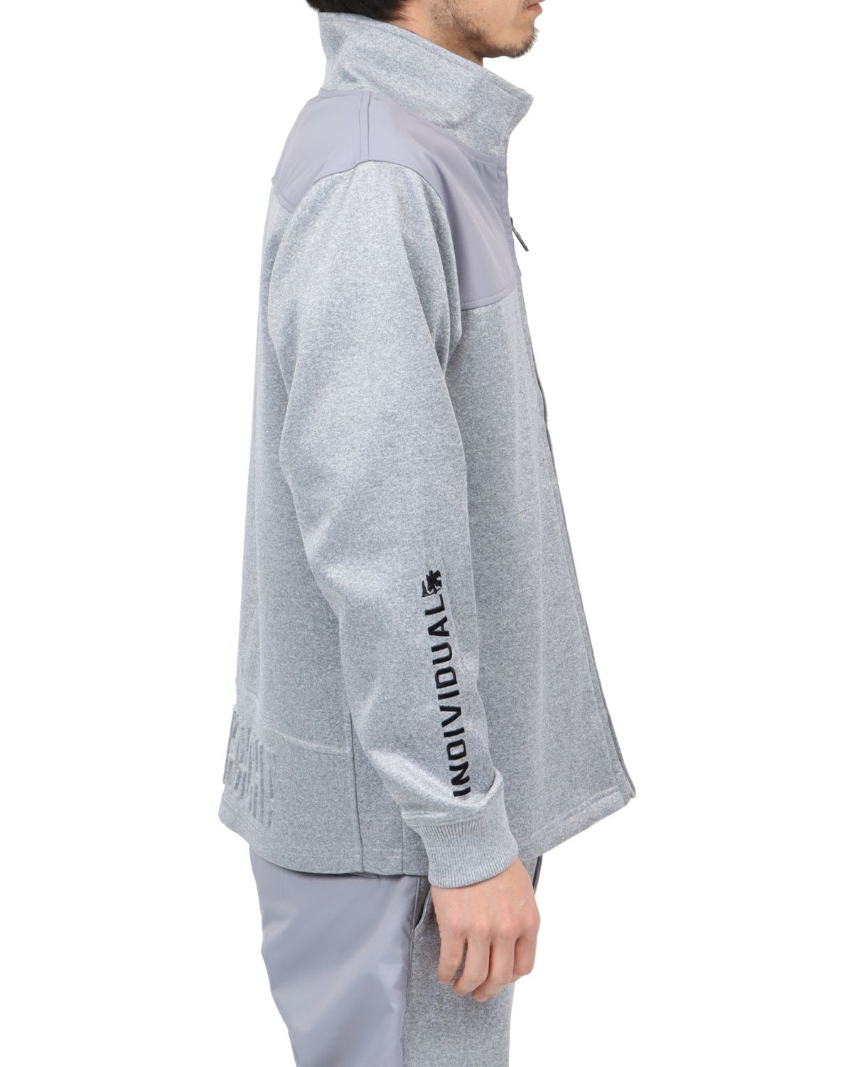 杢グレー：180cm67kg(Lサイズ着用)