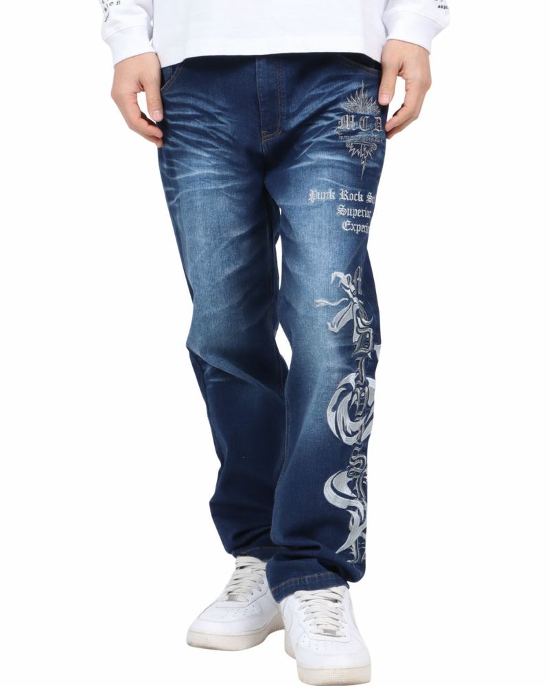 HYSTERIC GLAMOUR genzai SNAKE BAGGY DENIM PANTS – YZ