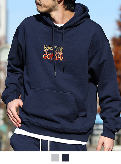 ネイビー：180cm67kg(Lサイズ着用)