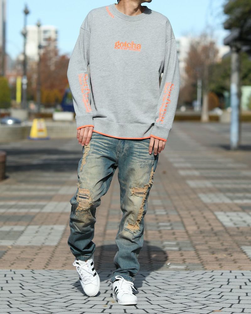 GOTCHA] ベーシック ネオンカラー ロゴ トレーナー | PEET ONLINE STORE