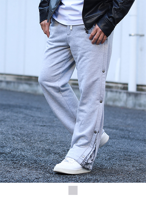 杢グレー：173cm/72kg(Lサイズ着用)