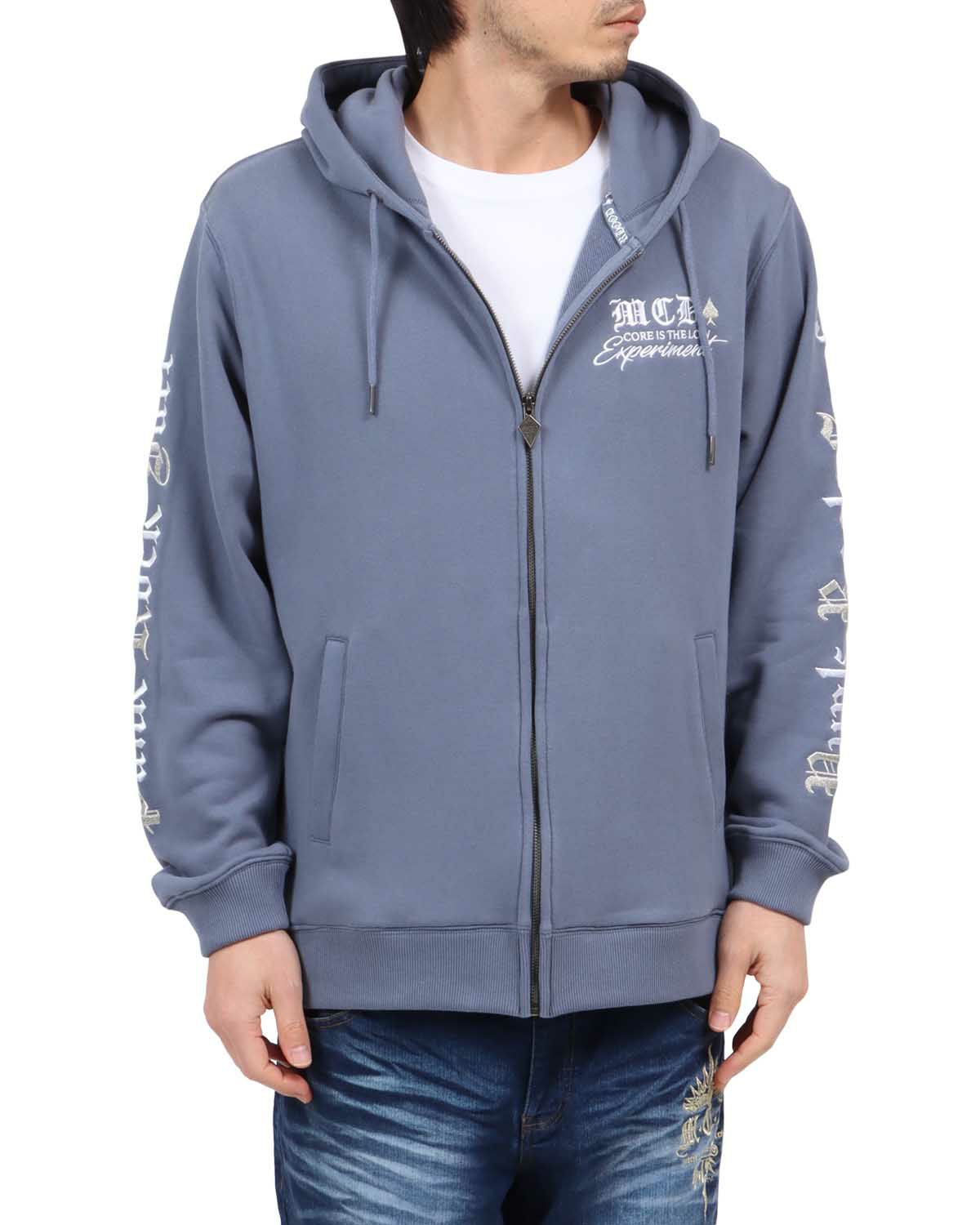 ブルーグレー：180cm67kg(Lサイズ着用)