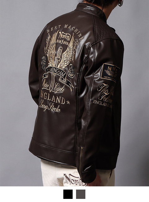 ダークブラウン：178cm/75kg(Lサイズ着用)