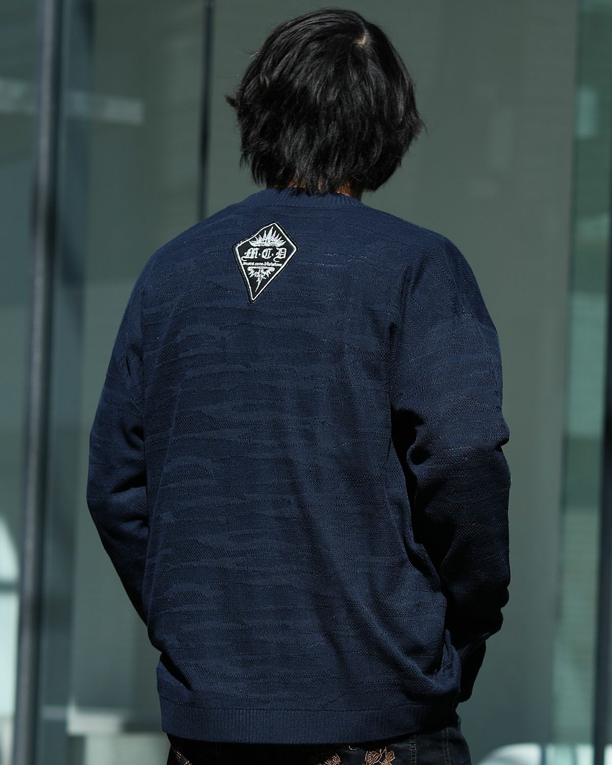 ダークネイビー:173cm/63kg(Lサイズ着用)