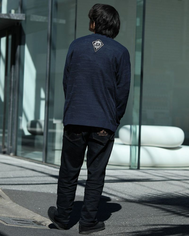 ダークネイビー:173cm/63kg(Lサイズ着用)