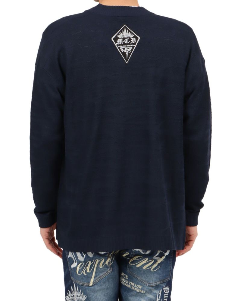 ダークネイビー：180cm67kg(Lサイズ着用)