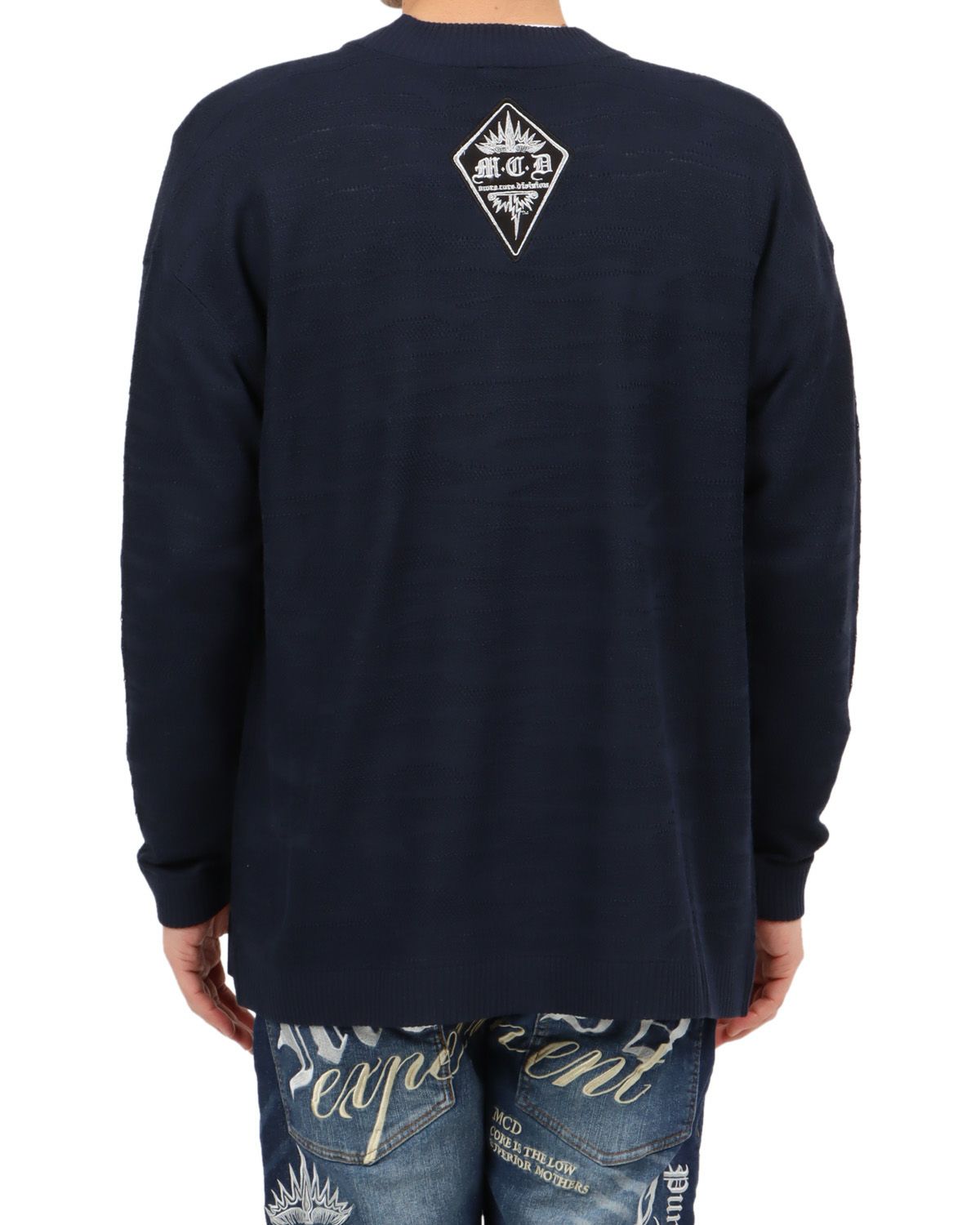 ダークネイビー：180cm67kg(Lサイズ着用)