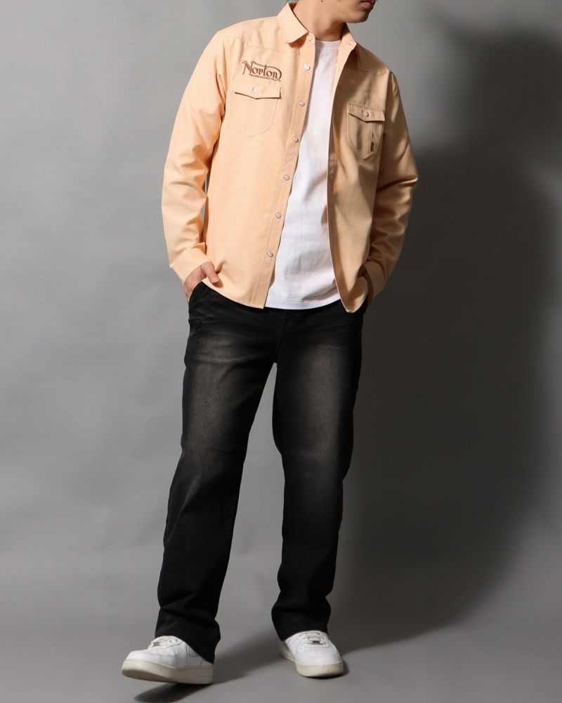 オレンジ：178cm/75kg(Lサイズ着用)