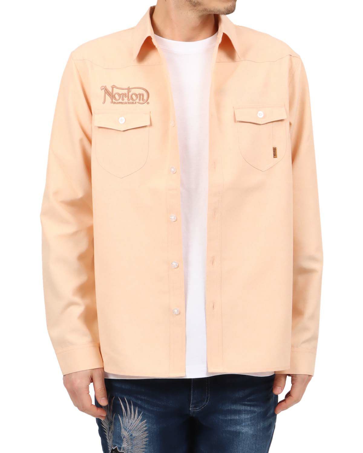 オレンジ：180cm67kg(Lサイズ着用)