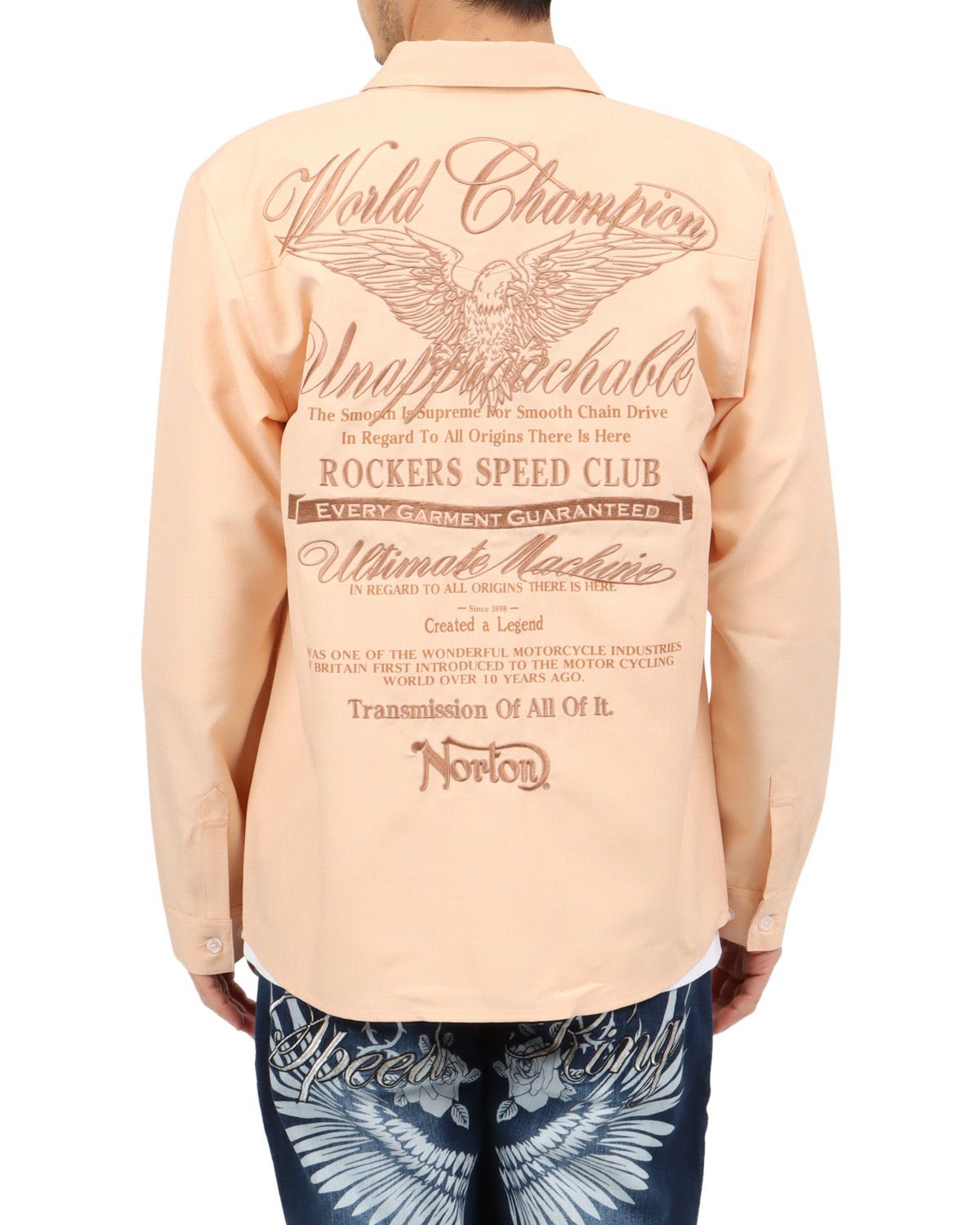 オレンジ：180cm67kg(Lサイズ着用)