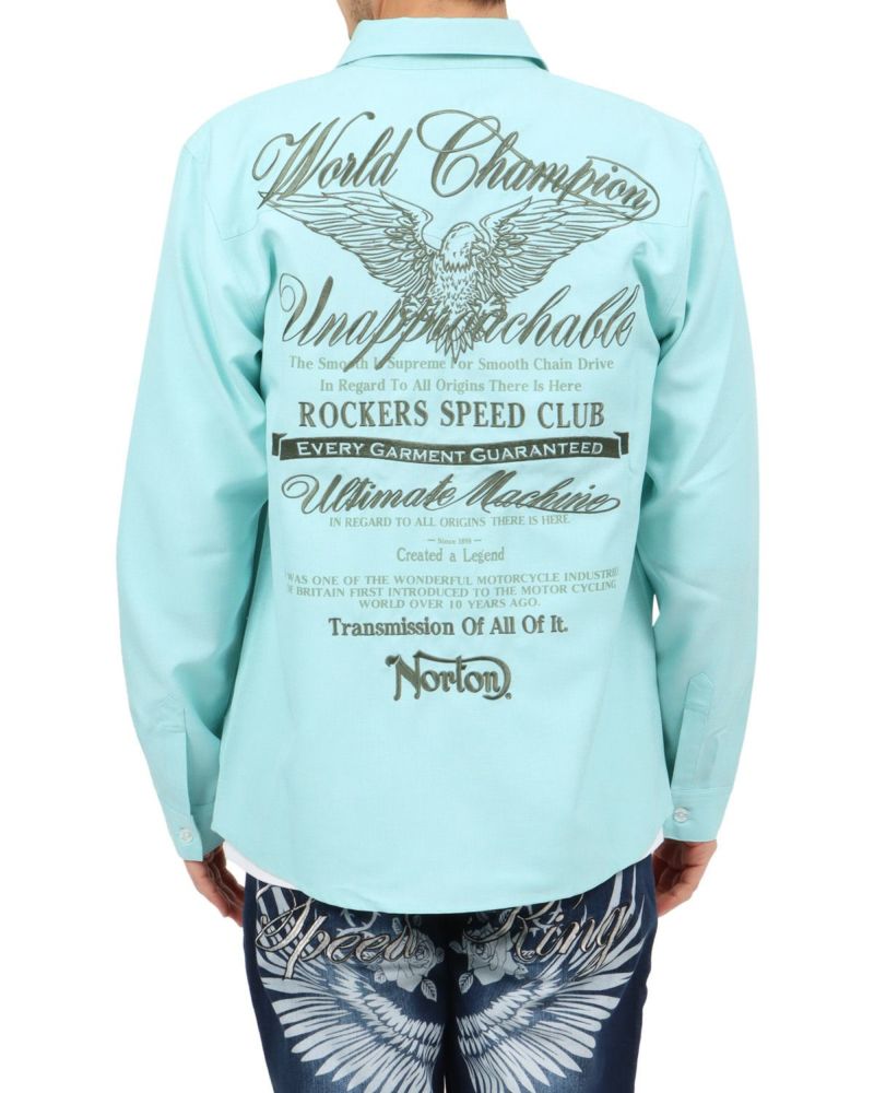 ミントグリーン：180cm67kg(Lサイズ着用)