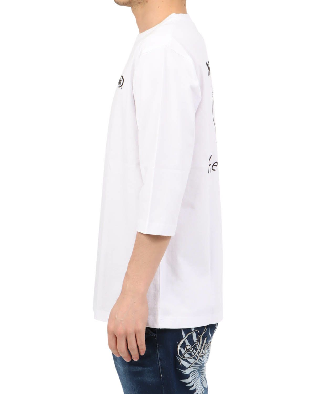 ホワイト：180cm67kg(Lサイズ着用)