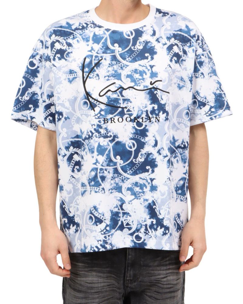 KANI JEANS カナイジーンズ 長袖総柄シャツ ニュースペーパー柄 XXL 90s KARL KANI JEANS カールカナイ ジーンズ Tシャツ｜Yahoo