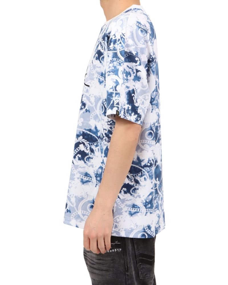 KANI JEANS カナイジーンズ 長袖総柄シャツ ニュースペーパー柄 XXL Karl Kani] レインボー チェーン柄 クルー Tシャツ | PEET