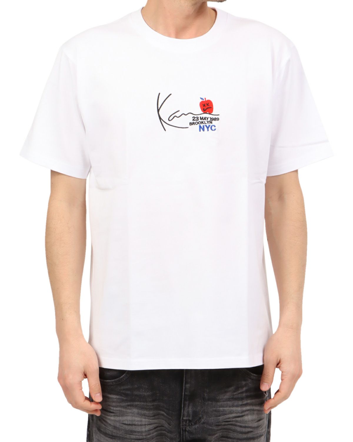 ホワイト：180cm67kg(Lサイズ着用)