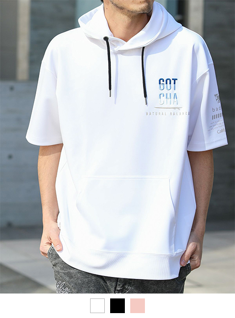 ホワイト：180cm67kg(Lサイズ着用)