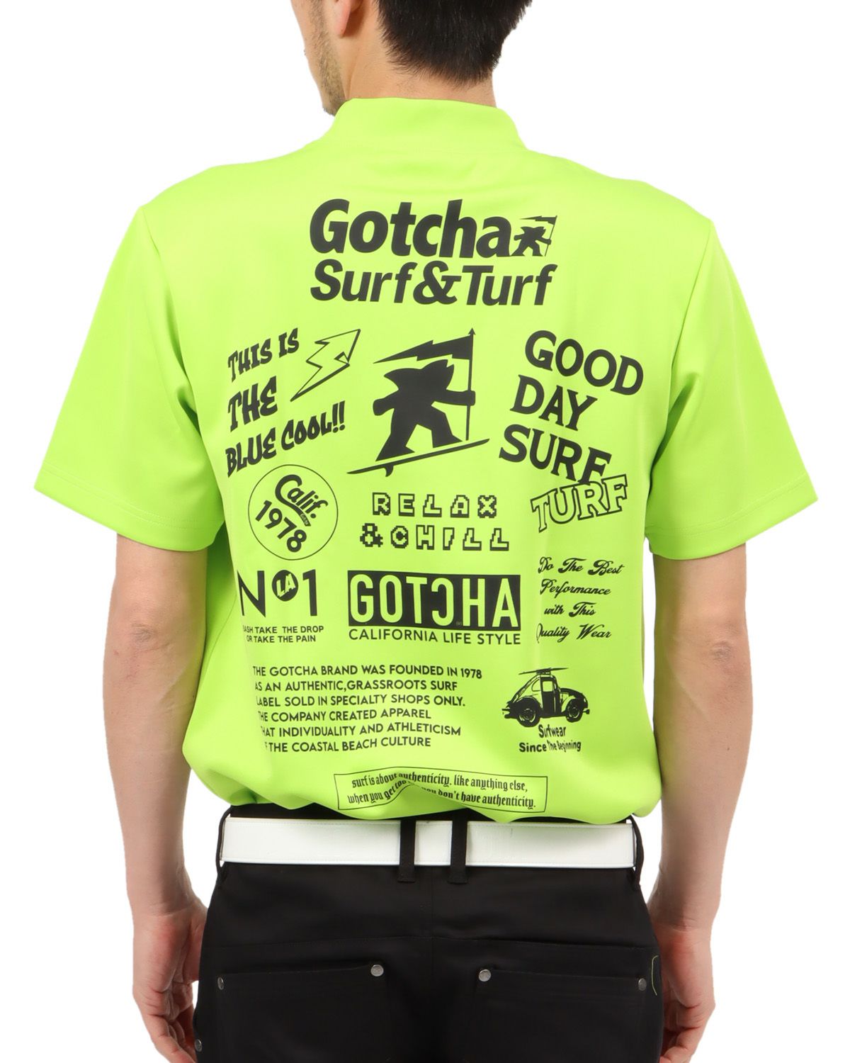 ライトイエロー：180cm67kg(Lサイズ着用)