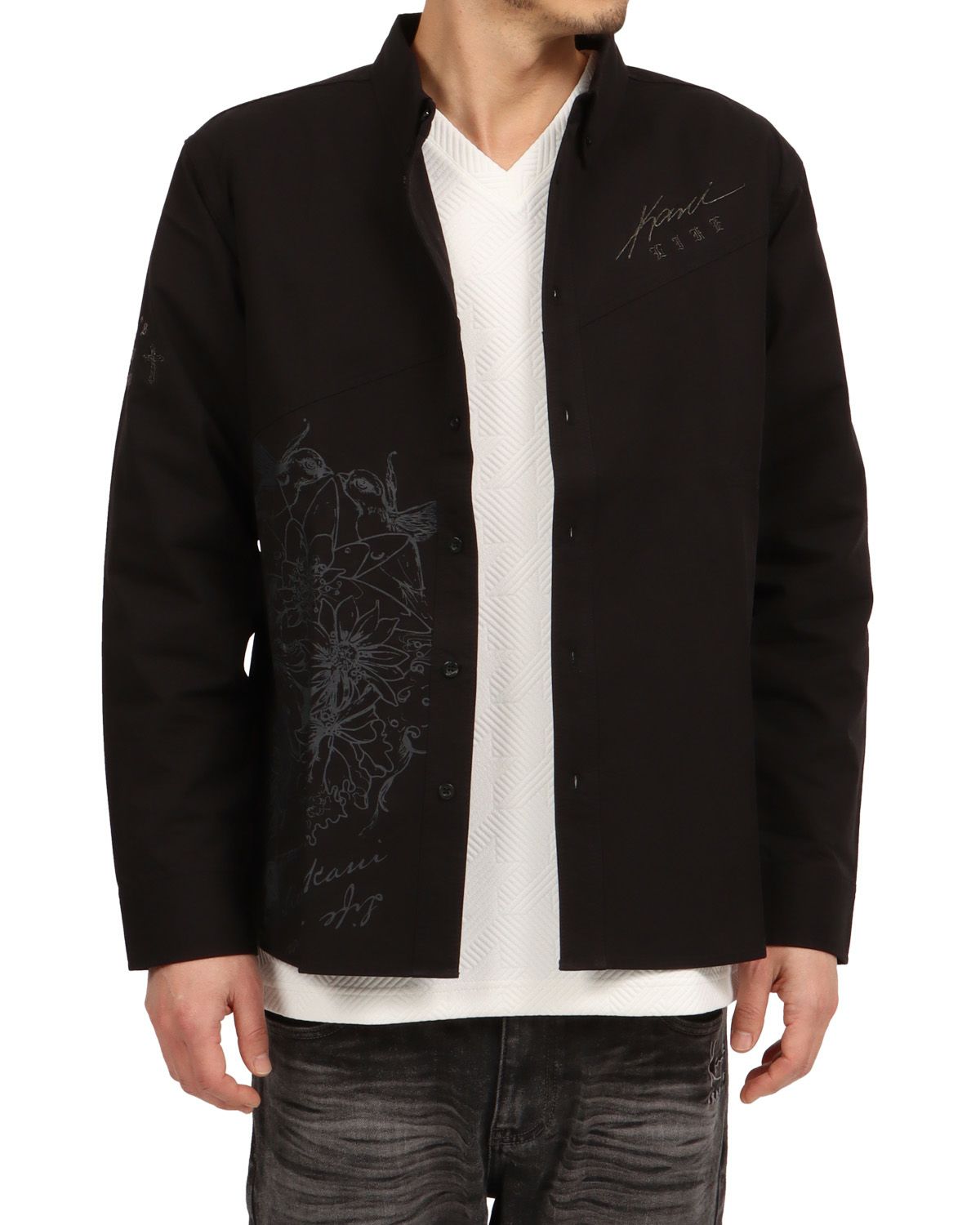 ブラック：180cm67kg(Lサイズ着用)