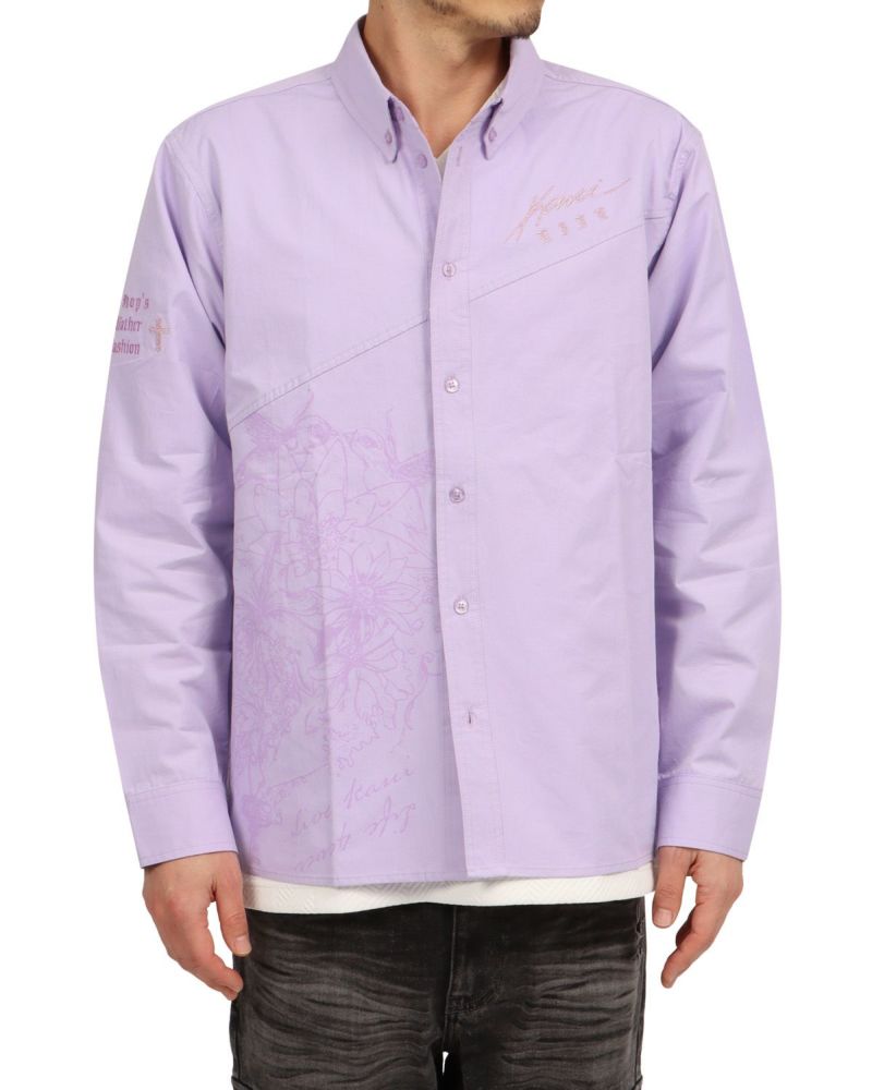 ラベンダー：180cm67kg(Lサイズ着用)