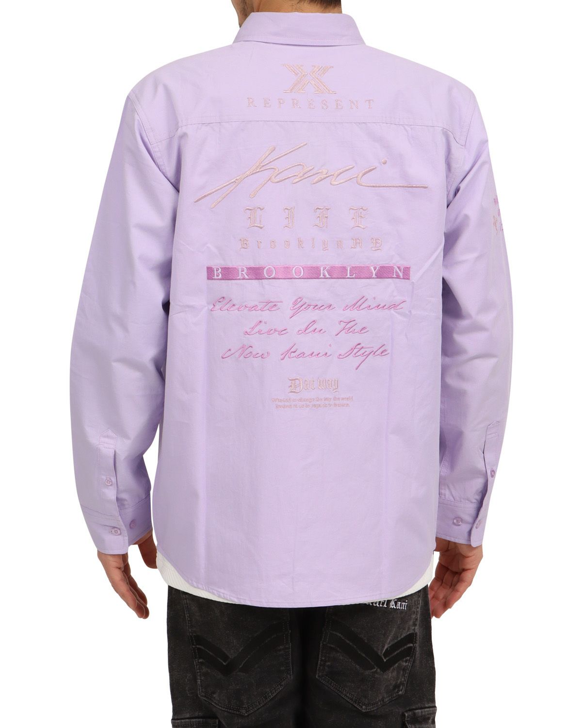 ラベンダー：180cm67kg(Lサイズ着用)