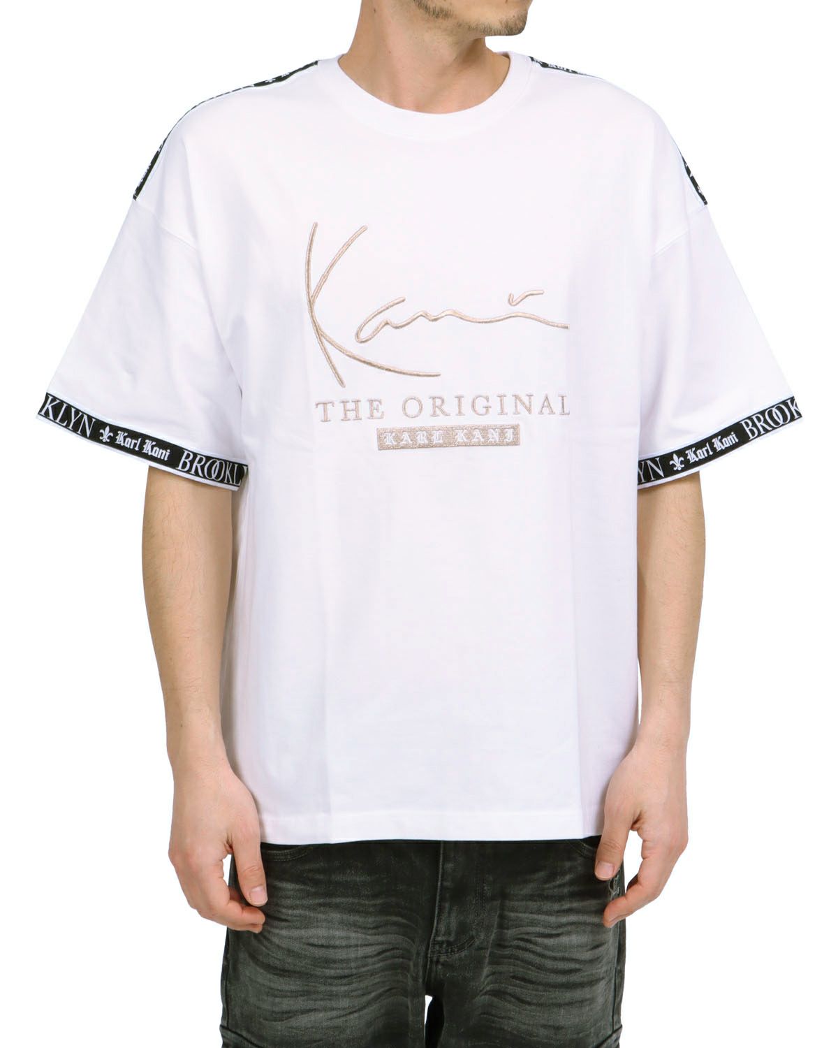 ホワイト：180cm67kg(Lサイズ着用)