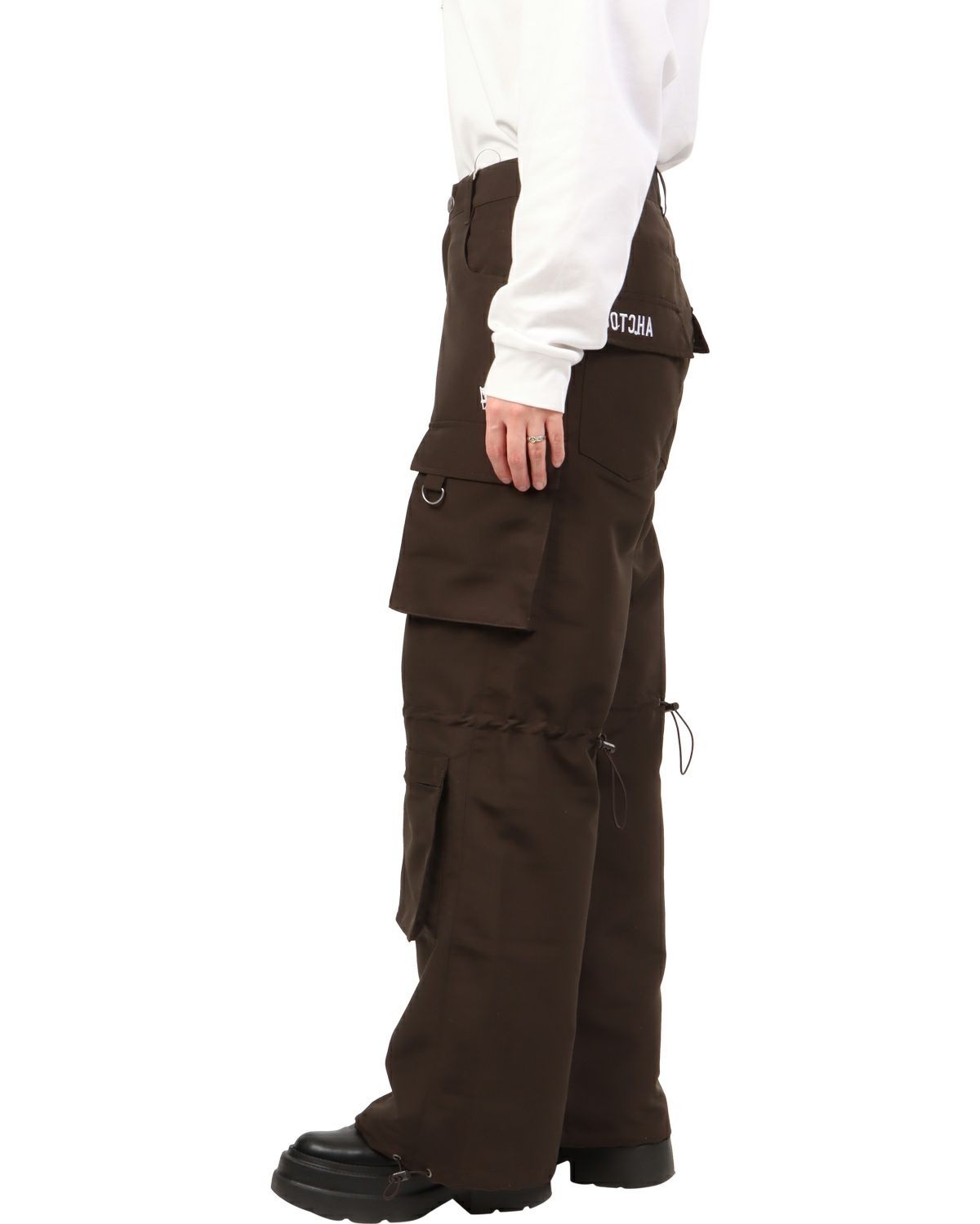 チャコール：166cm(Lサイズ着用)