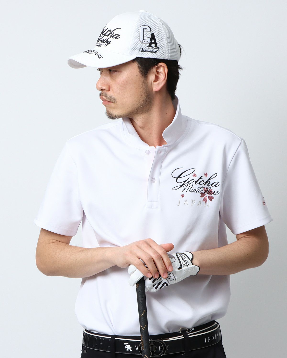 ホワイト：180cm67kg(Lサイズ着用)