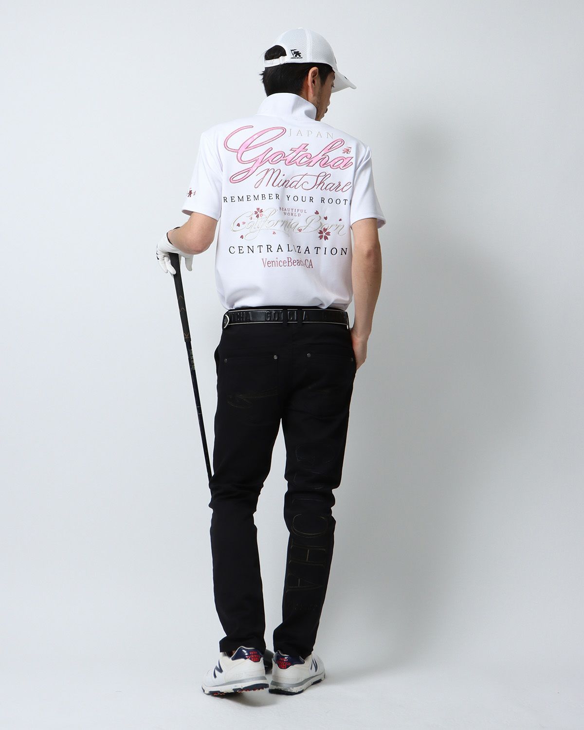 ホワイト：180cm67kg(Lサイズ着用)