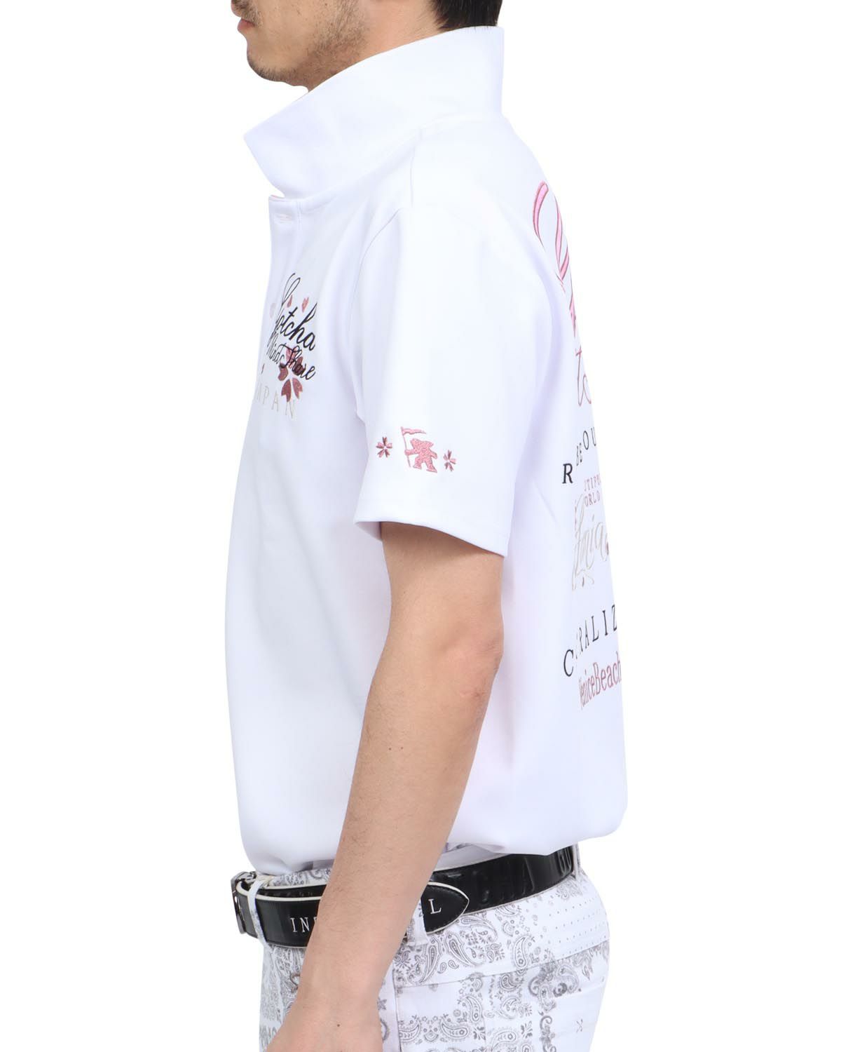 ホワイト：180cm67kg(Lサイズ着用)