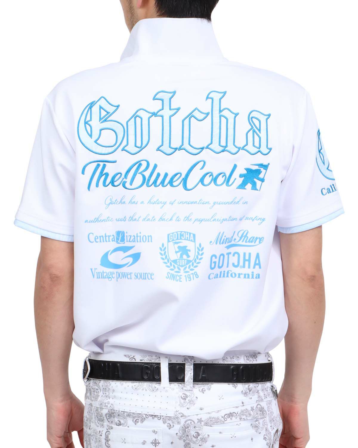 ホワイト：180cm67kg(Lサイズ着用)