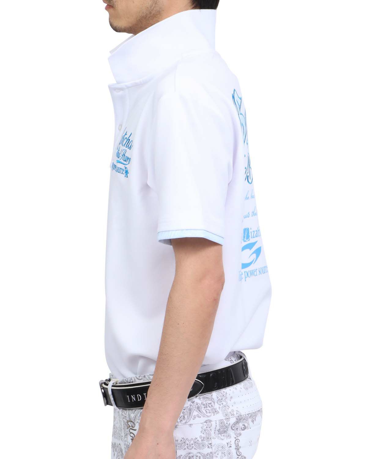 ホワイト：180cm67kg(Lサイズ着用)