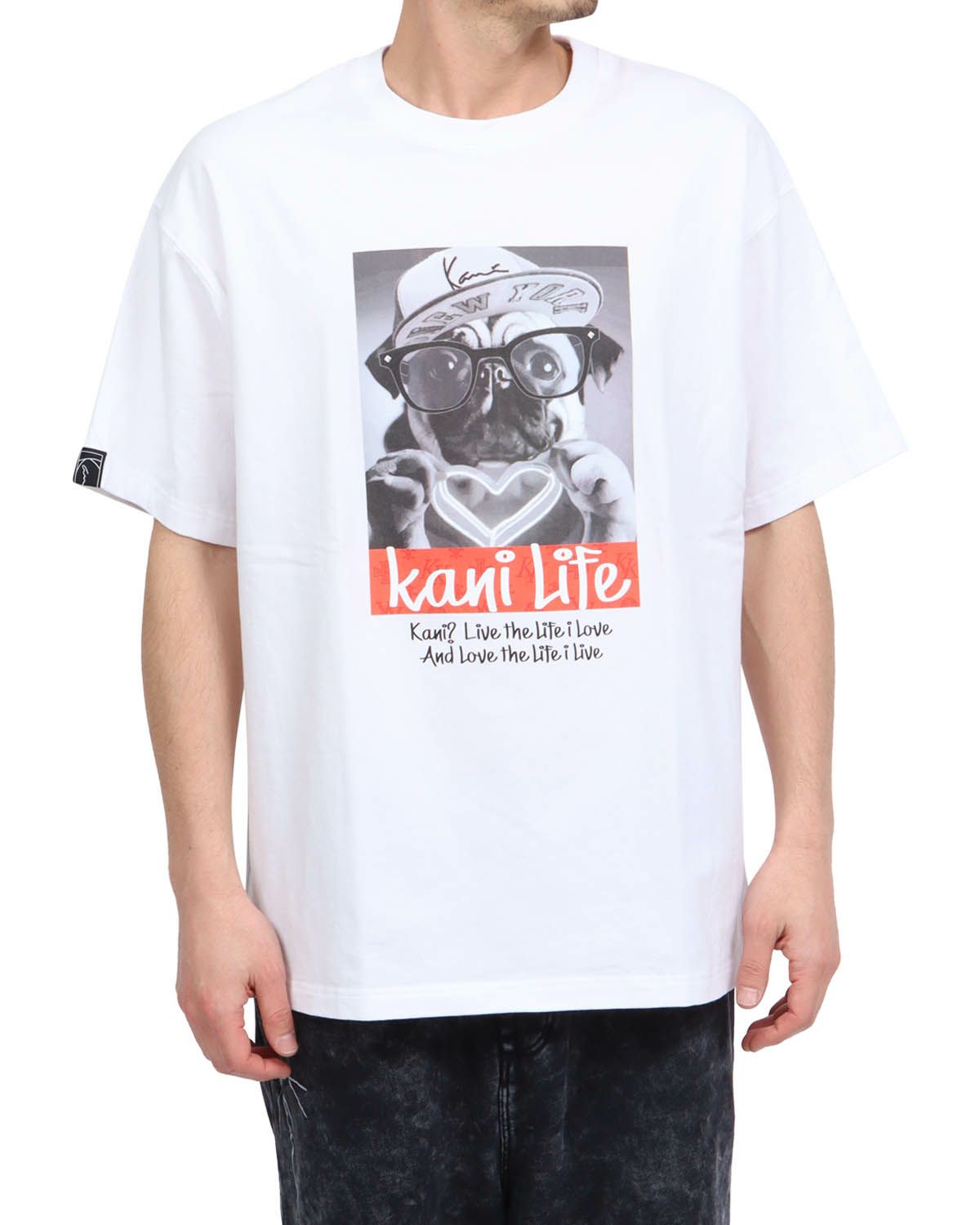 ホワイト：180cm67kg(Lサイズ着用)