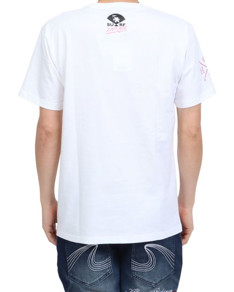 ホワイト：180cm67kg(Lサイズ着用)