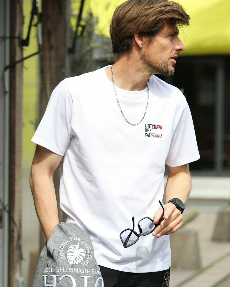 ホワイト：183cm70kg(Lサイズ着用)