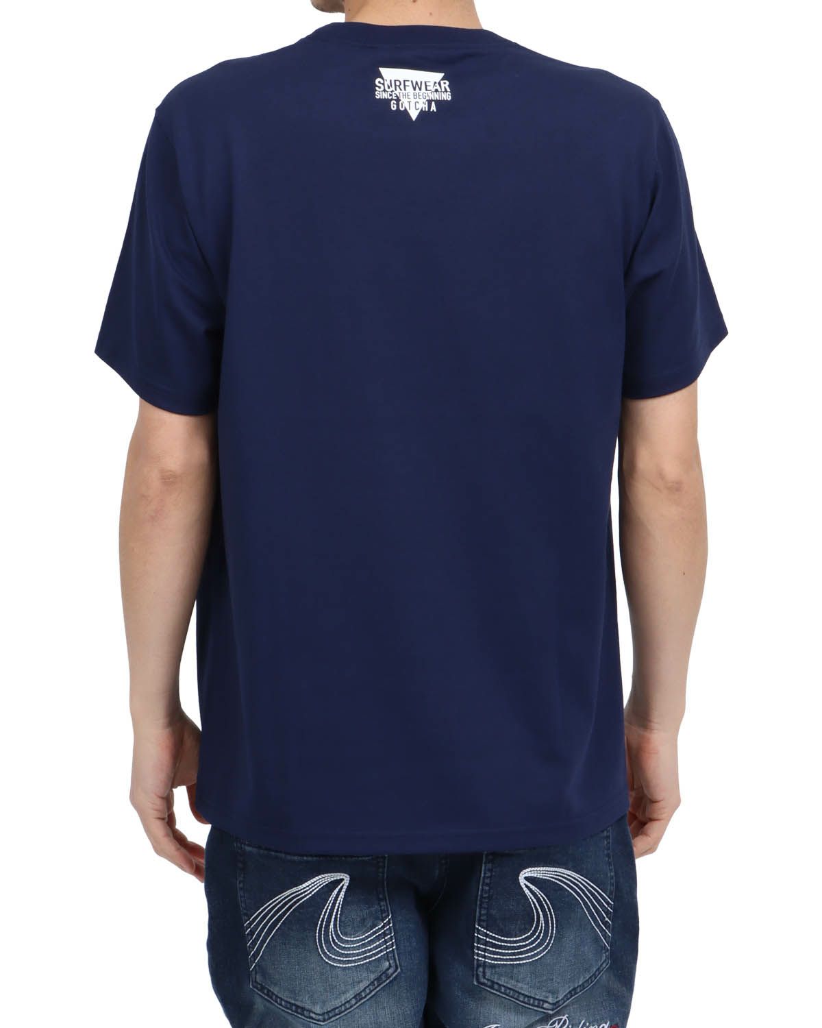 ネイビー：180cm67kg(Lサイズ着用)