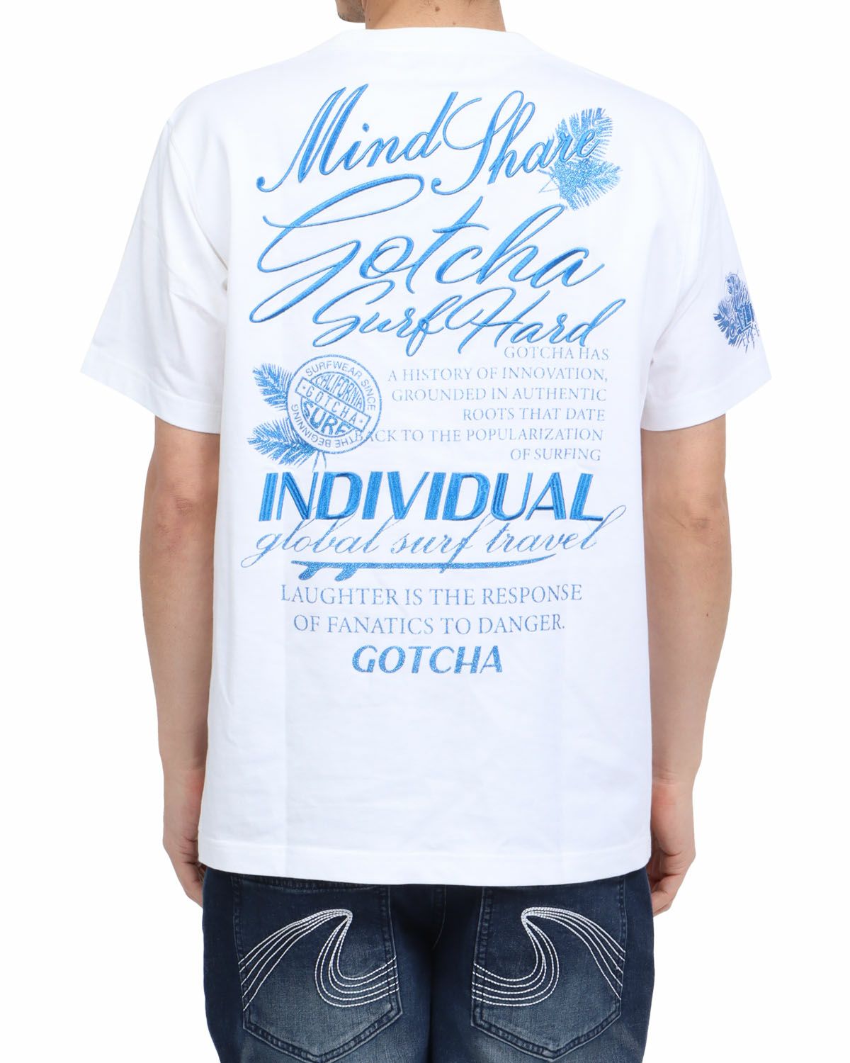 ホワイト：180cm67kg(Lサイズ着用)