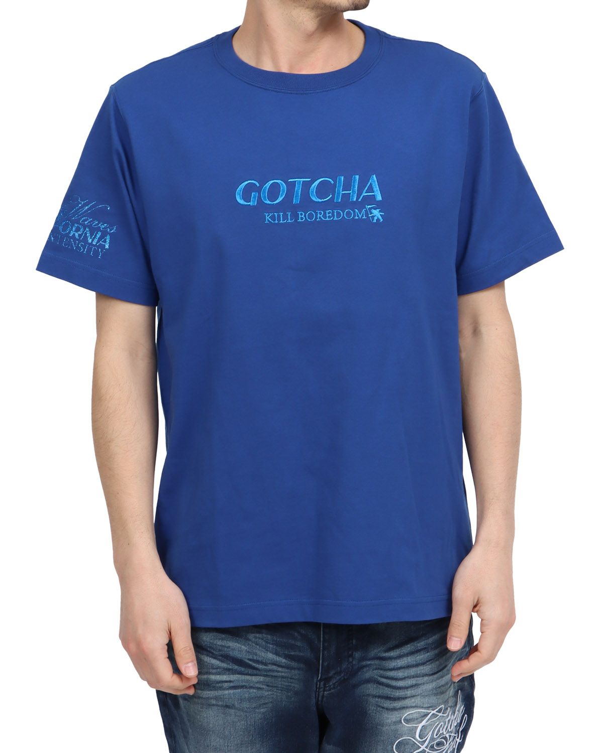 ブルー：180cm67kg(Lサイズ着用)