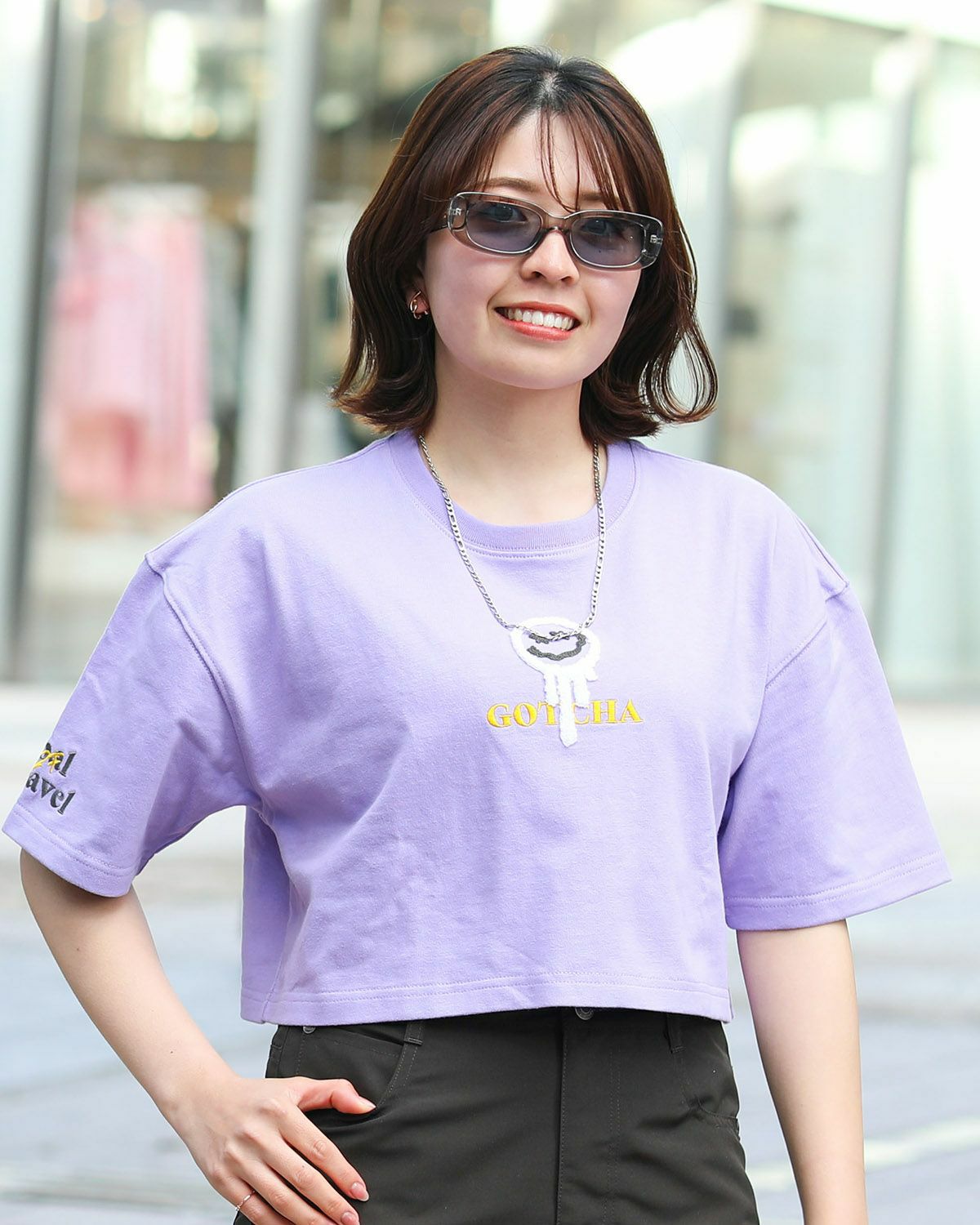 ラベンダー：157cm(Mサイズ着用)