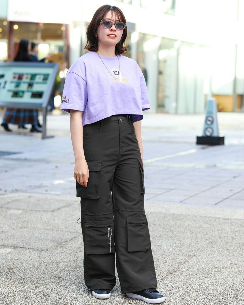 ラベンダー：157cm(Mサイズ着用)