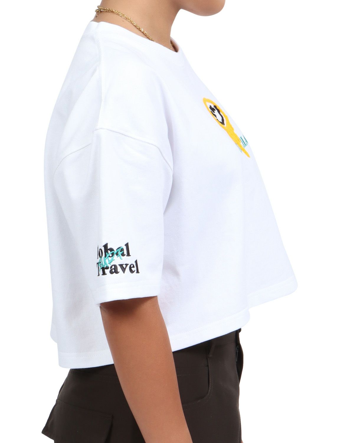 ホワイト：167cm(Lサイズ着用)