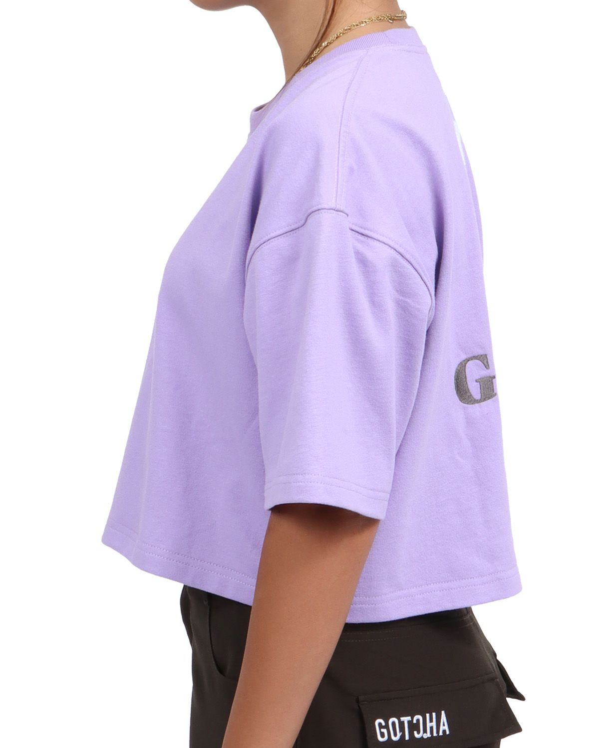 ラベンダー：167cm(Lサイズ着用)