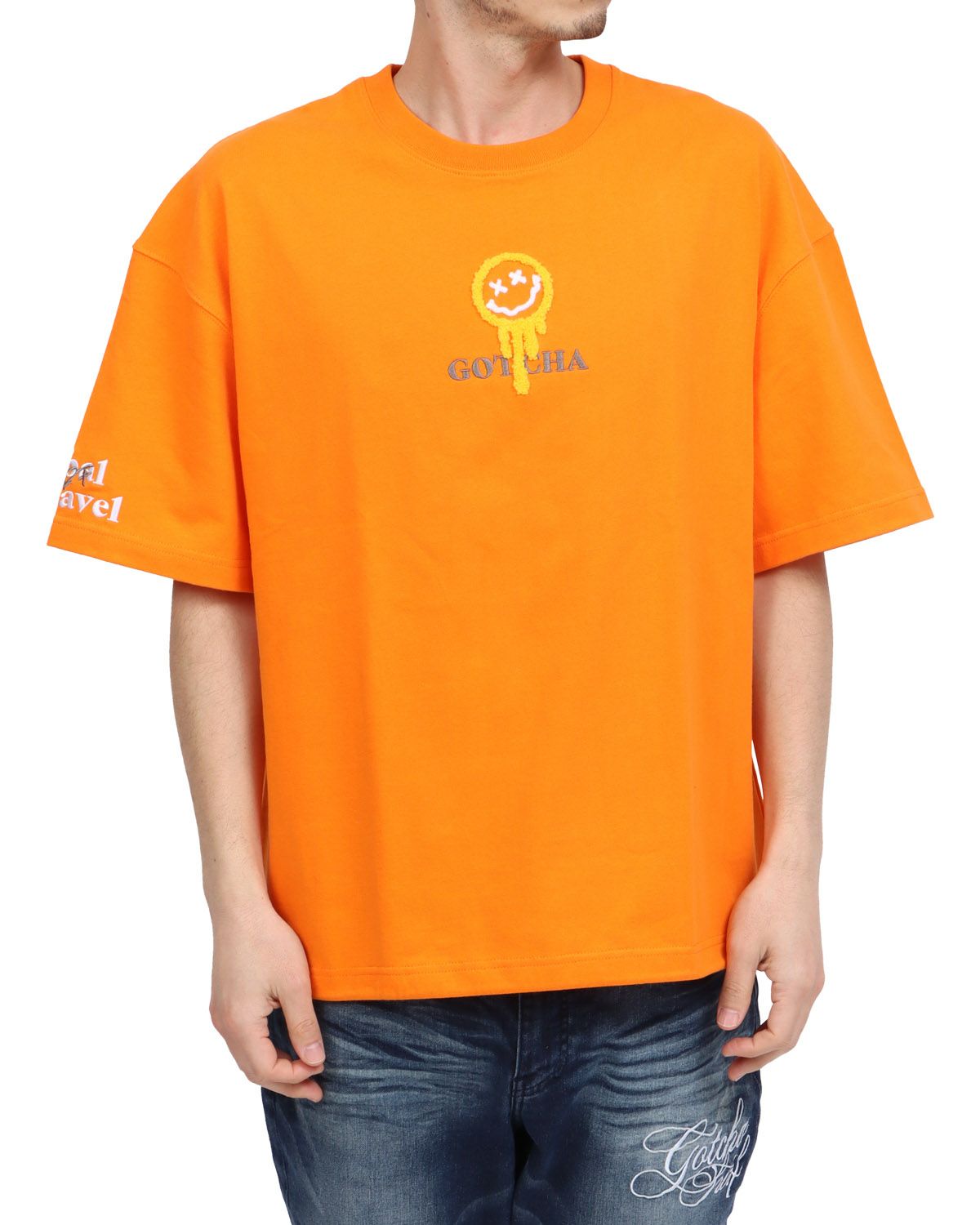 オレンジ：180cm67kg(Lサイズ着用)