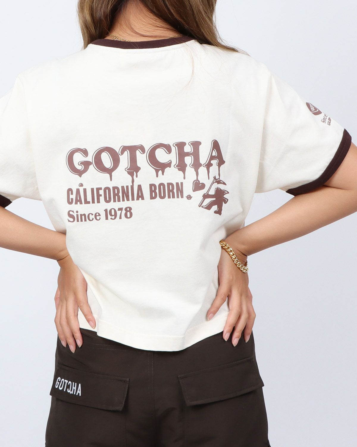 オフホワイト：167cm(Lサイズ着用)