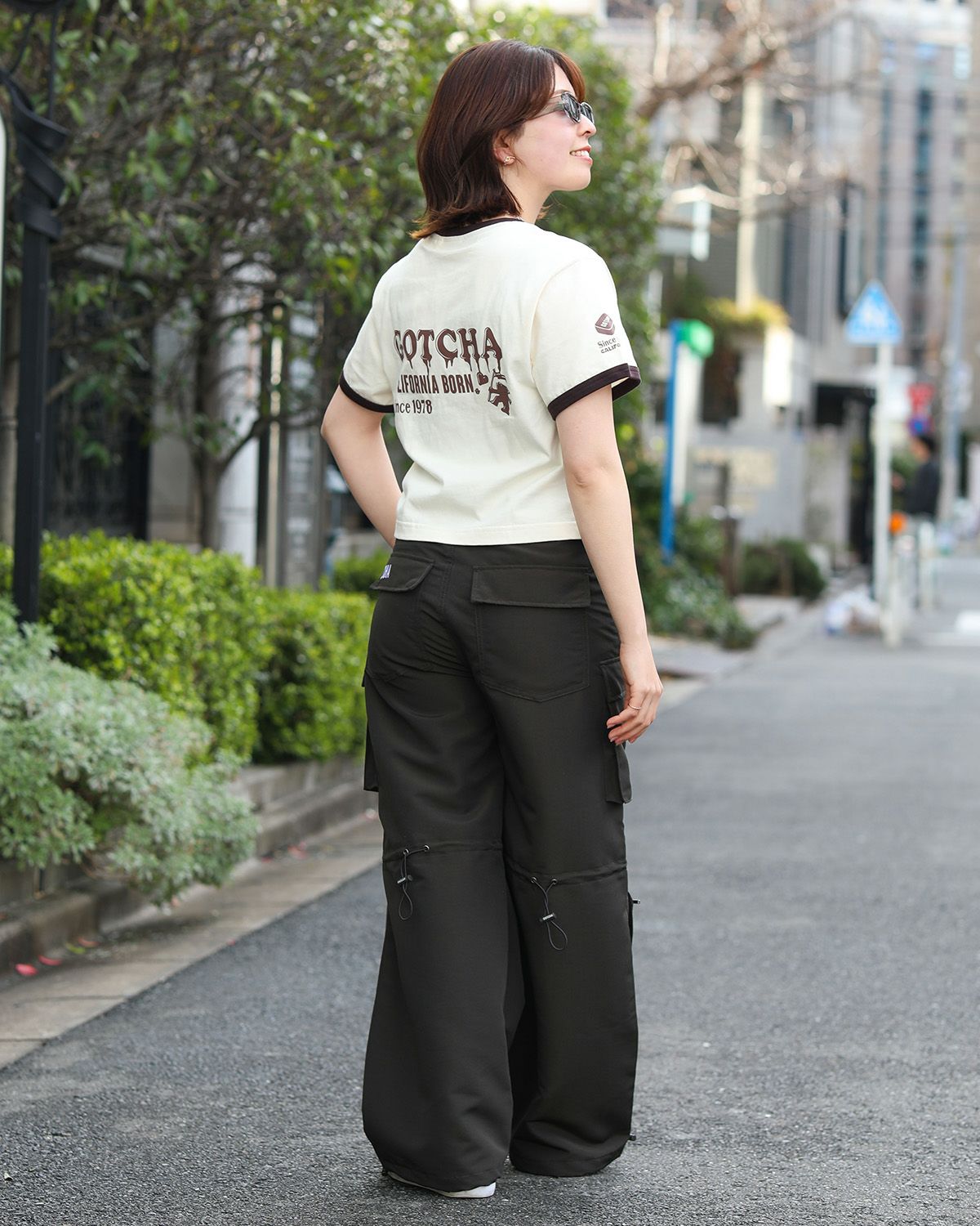 オフホワイト：157cm(Mサイズ着用)