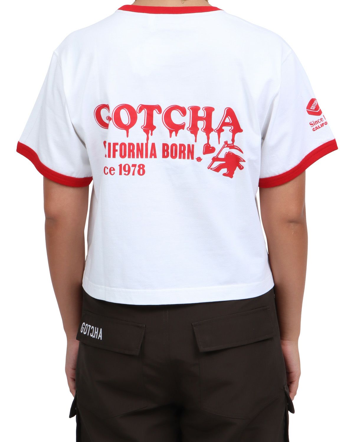 ホワイト：167cm(Lサイズ着用)