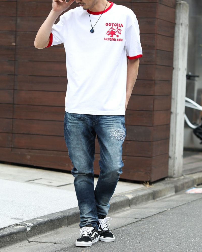 ホワイト：180cm67kg(Lサイズ着用)