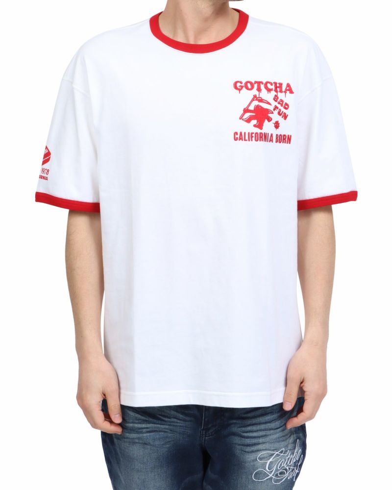 ホワイト：180cm67kg(Lサイズ着用)